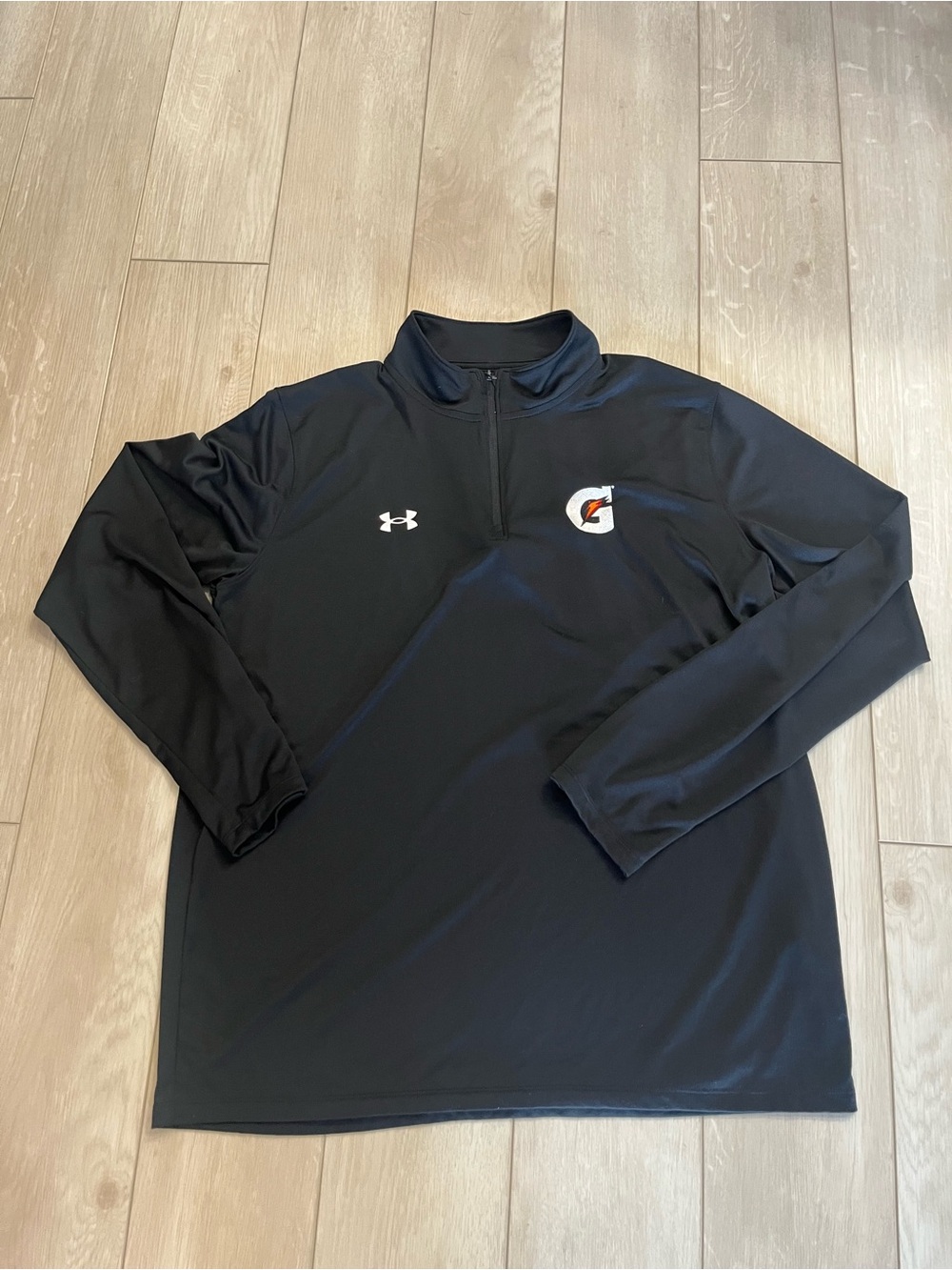 Under Armour Men’s Black Quarter-Zip Pullover with Gatorade Logo